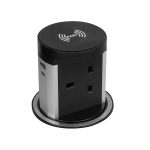 Desktop Socket with Wireless and Dual USB Quick Charger