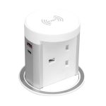 Desktop Socket with Wireless and Dual USB Quick Charger